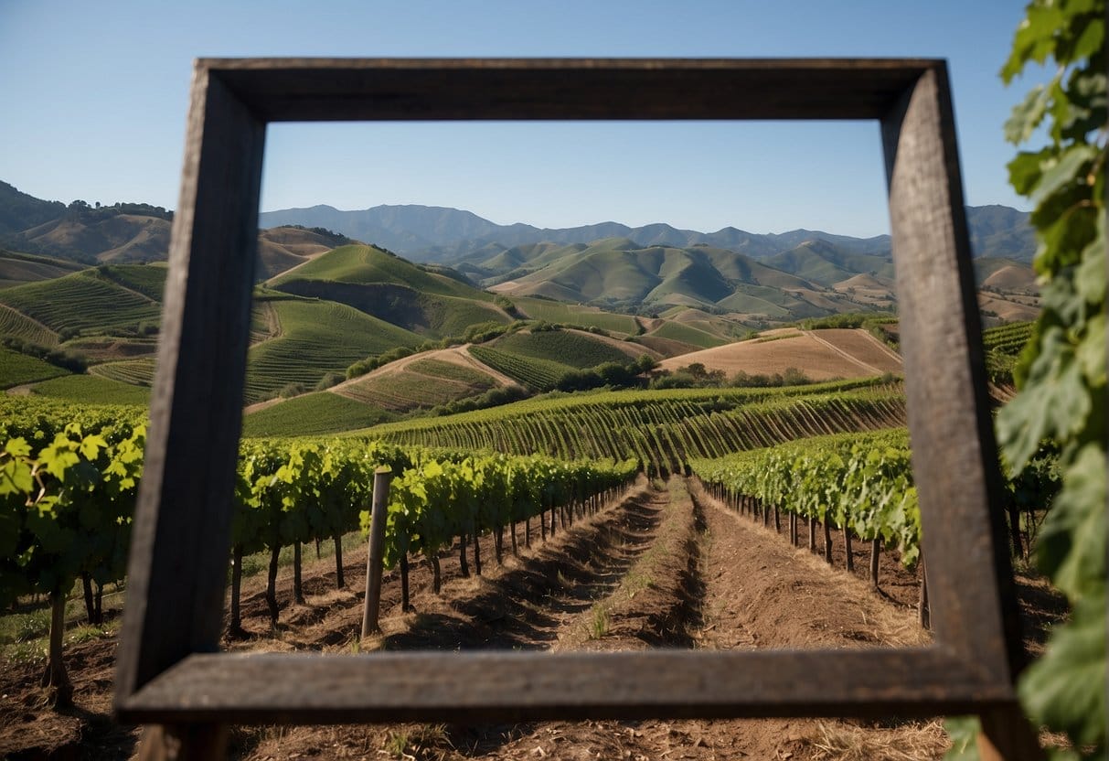 A photo of a vineyard in the Bío-Bío Wine Region.