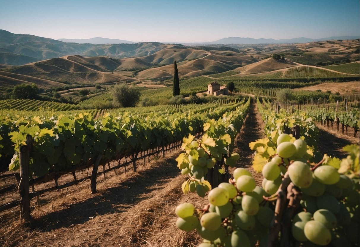 A renowned vineyard nestled in Tuscany, Italy's celebrated wine region.