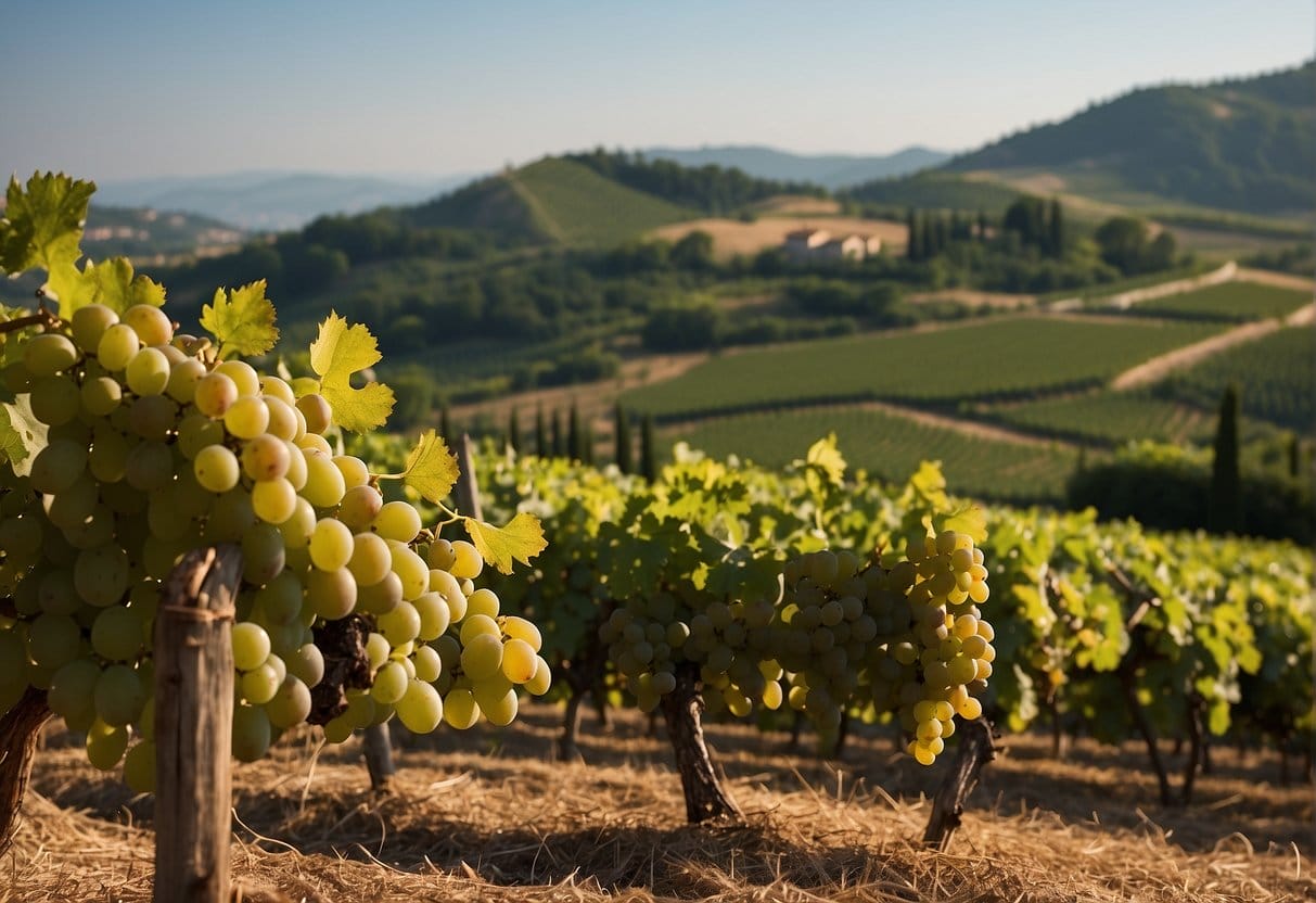 A vineyard in the Veneto wine region, Italy.