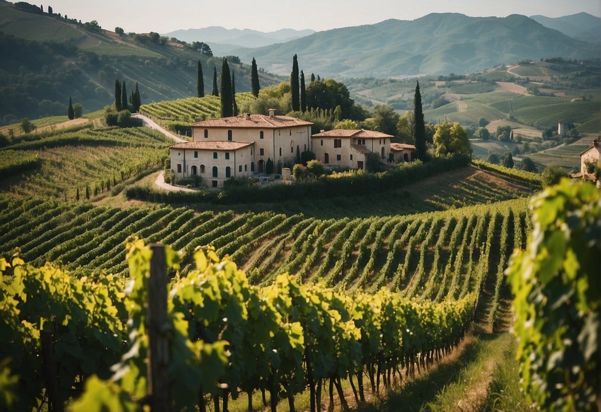 A vineyard in the Veneto Wine Region, Italy.