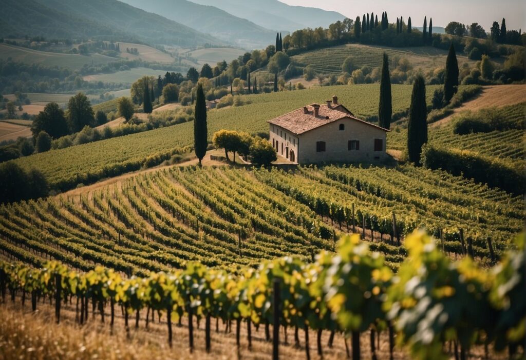 A Lombardy wine region in Italy.