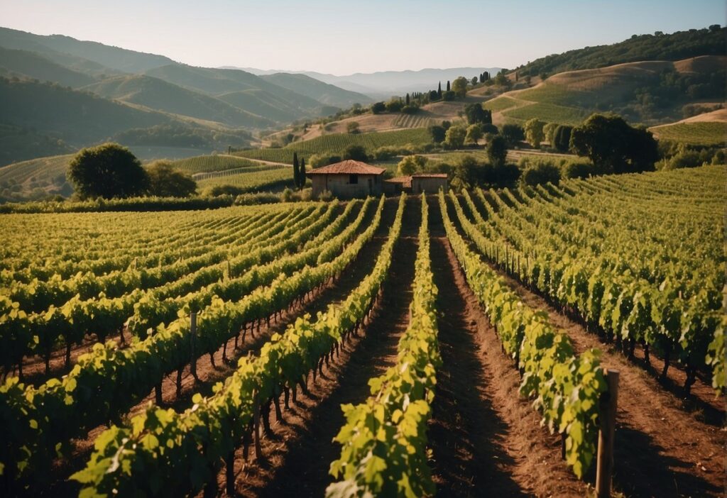 A vineyard in Trentino-Alto Adige, Italy.