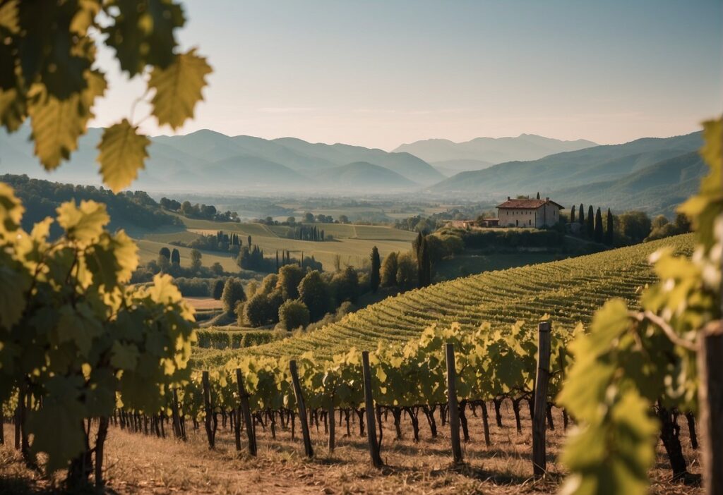 A vineyard in the Friuli Wine Region, Italy.