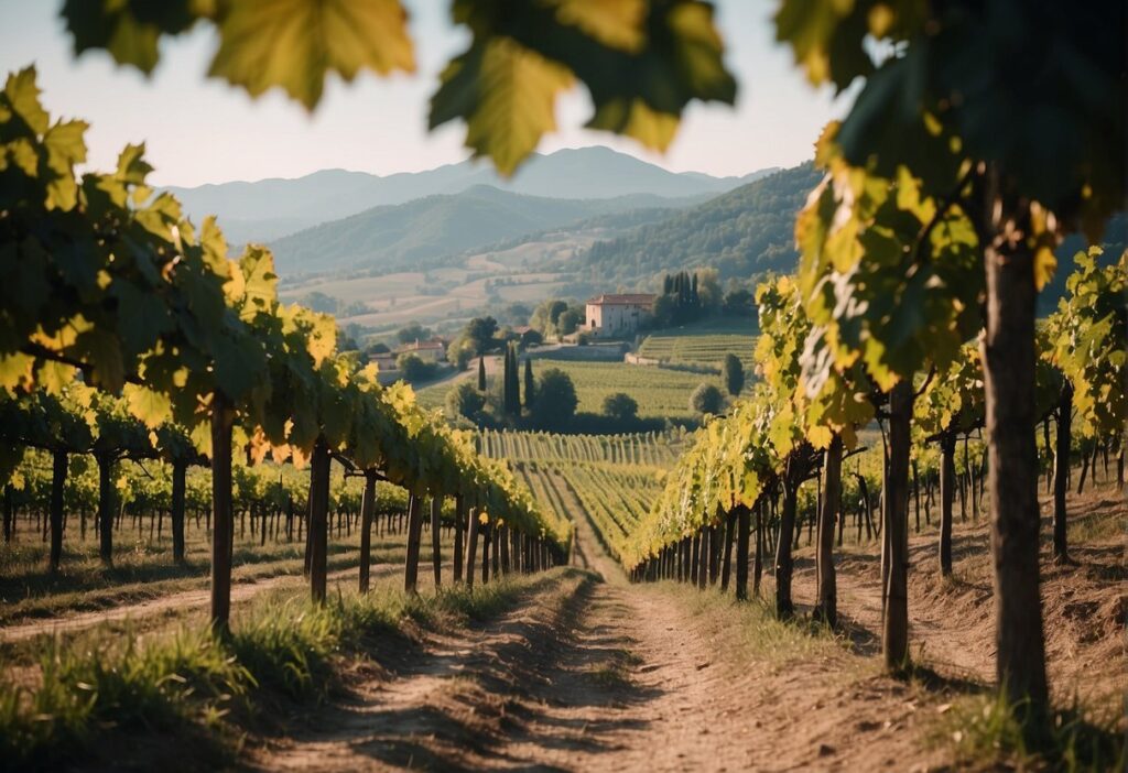 Scenic wine region in Italy.