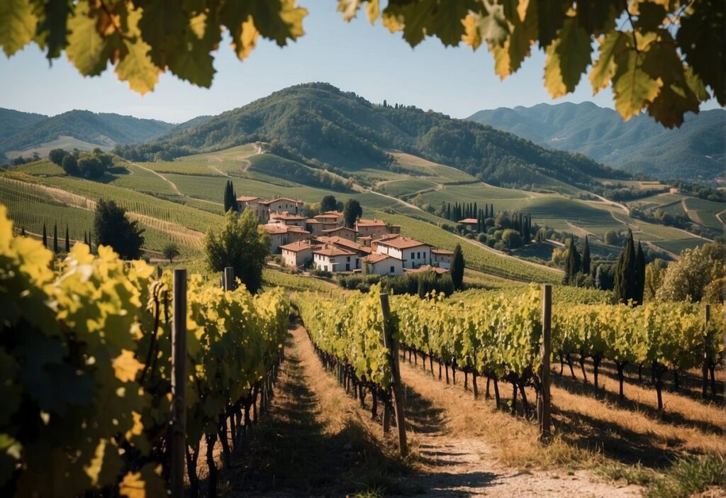 A vineyard in the Friuli Wine Region, Italy.