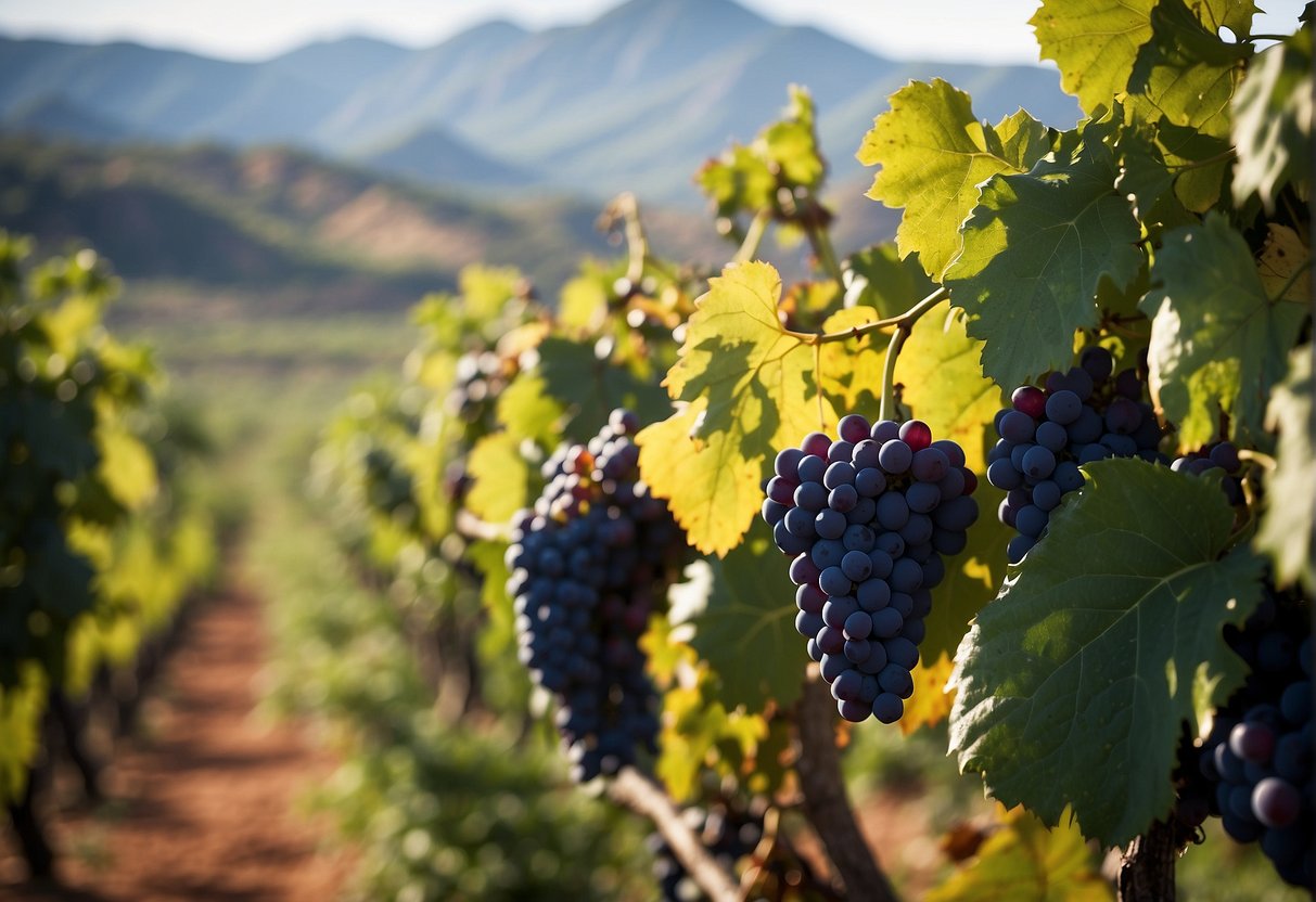 Vineyards sprawl across South Africa's diverse terroir, from coastal regions to high-altitude plateaus, showcasing an array of wine grape varieties