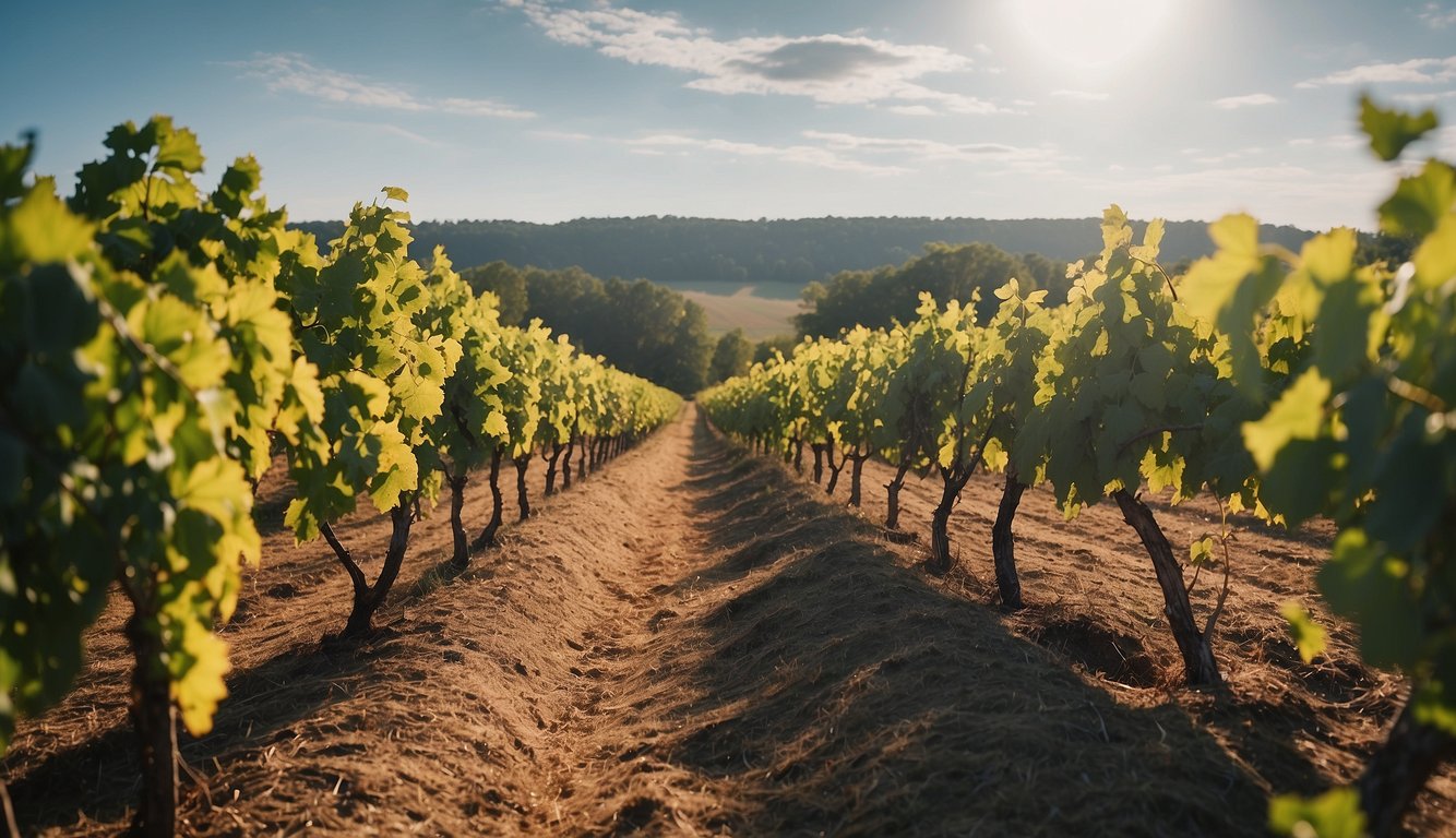 Huguenots clear land, plant vineyards in the Carolinas