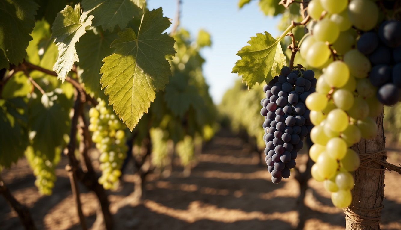 Vines grow in ancient Mesopotamia. Grapes are harvested and fermented into wine. The first evidence of wine production dates back to 6000 BC
