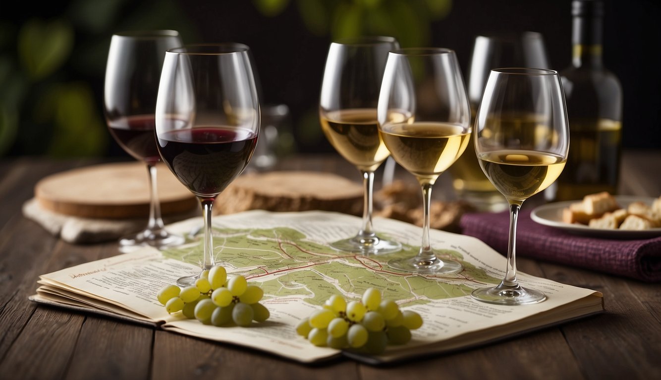 A timeline depicting key historical milestones in the evolution of winemaking regions across the global wine market