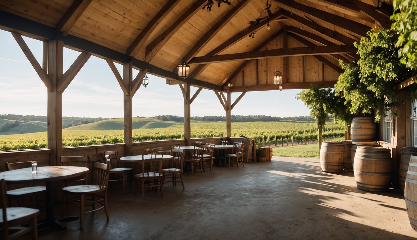 Leyden Farm & Winery: Rolling hills, lush vineyards, rustic barns, and a charming tasting room nestled in the heart of Rhode Island's countryside