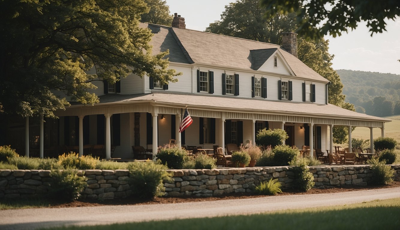 The Talbott Tavern & Inn nestled among rolling vineyards in Kentucky