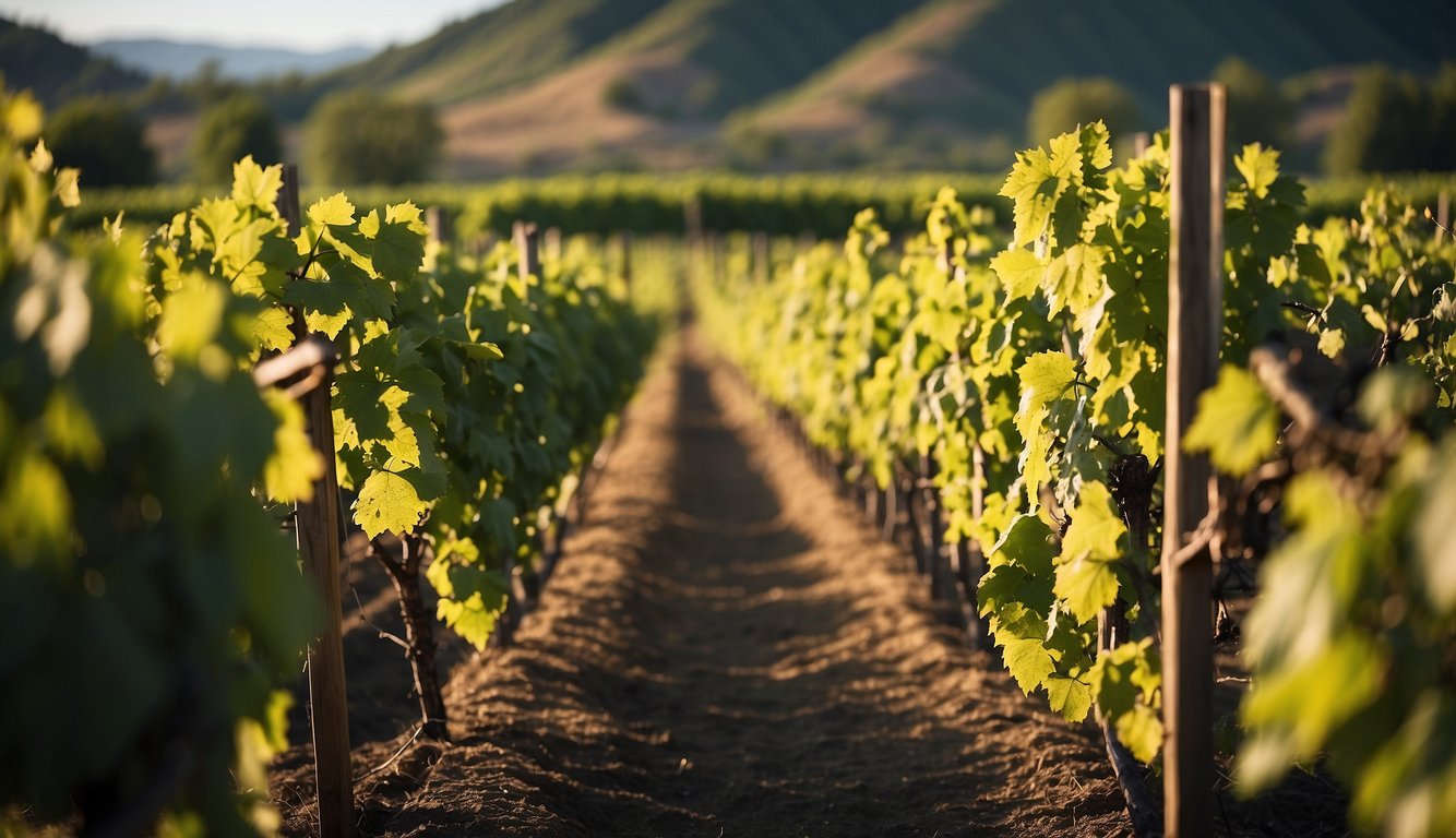 Lush green vineyard rows at Mark Ryan Winery, Washington's top 10