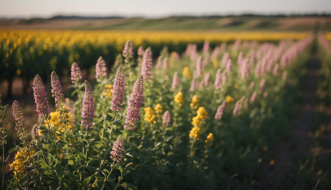 Lush prairie flowers surround the top 10 vineyards in North Dakota