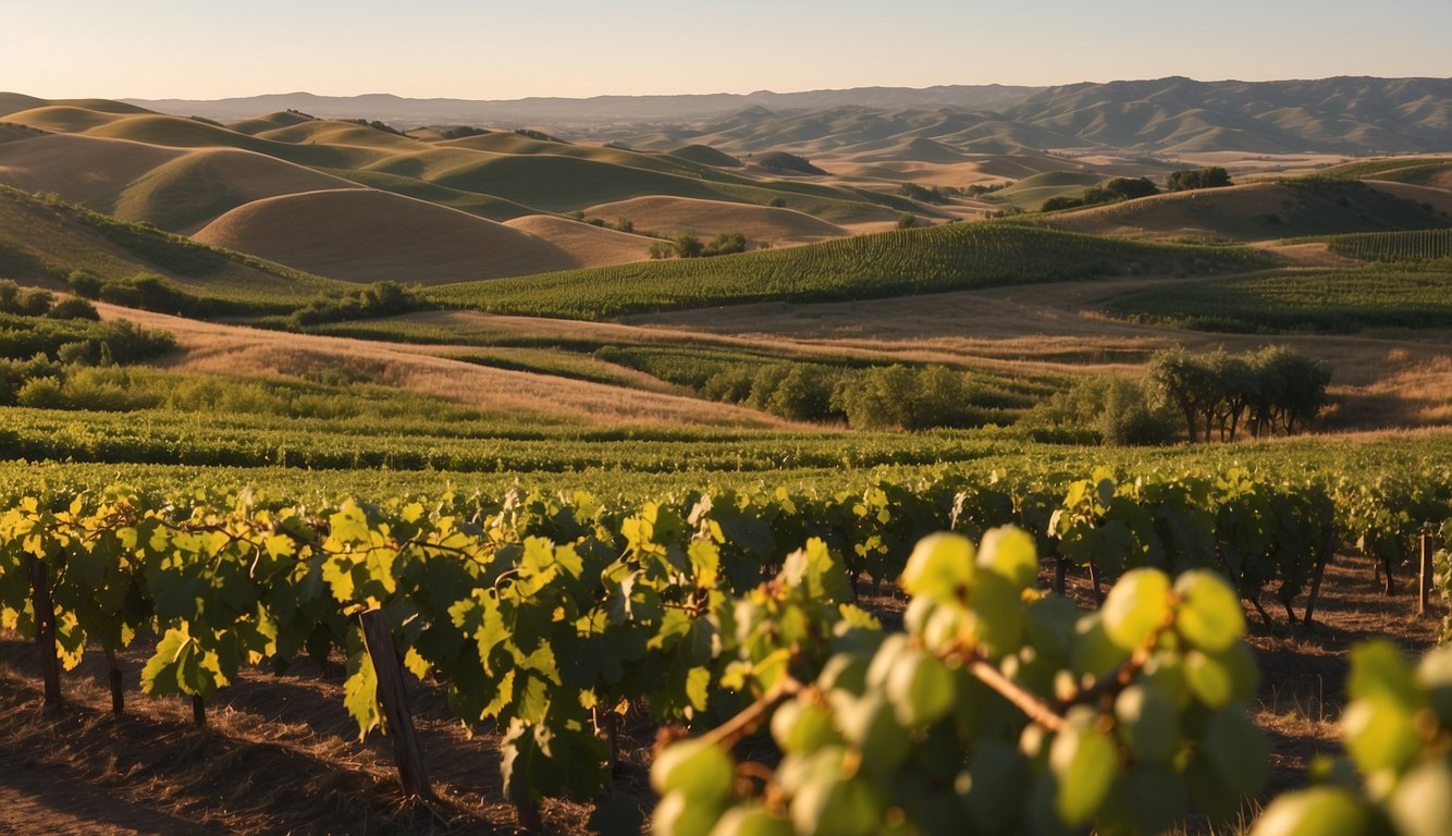 Vibrant vineyards line rolling hills, each with unique terroir. Grapes ripen under the South Dakota sun, ready for local wine events