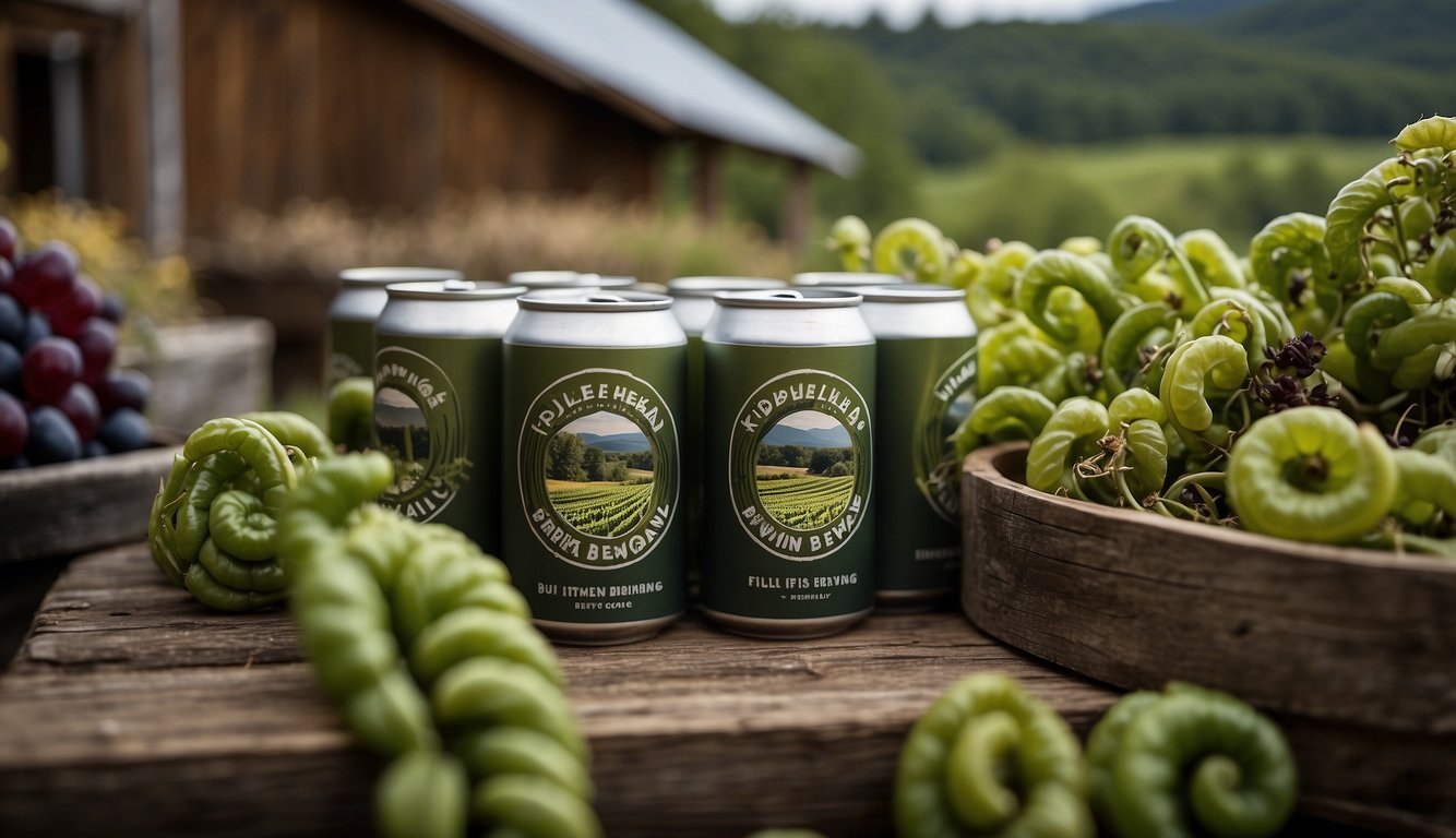 The rustic Fiddlehead Brewing Company nestled among Vermont's top vineyards